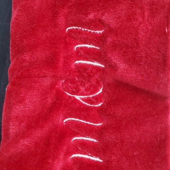 NEW MOM West Elm Linen Christmas Holiday Gift Christmas Stocking - Picture 3 of 10
